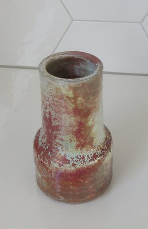 Niet of onleesbaar gesigneerd - Studio Keramiek vaasje met prachtig glazuur oa. ossenbloed en celadon kopen? Bied vanaf 10!