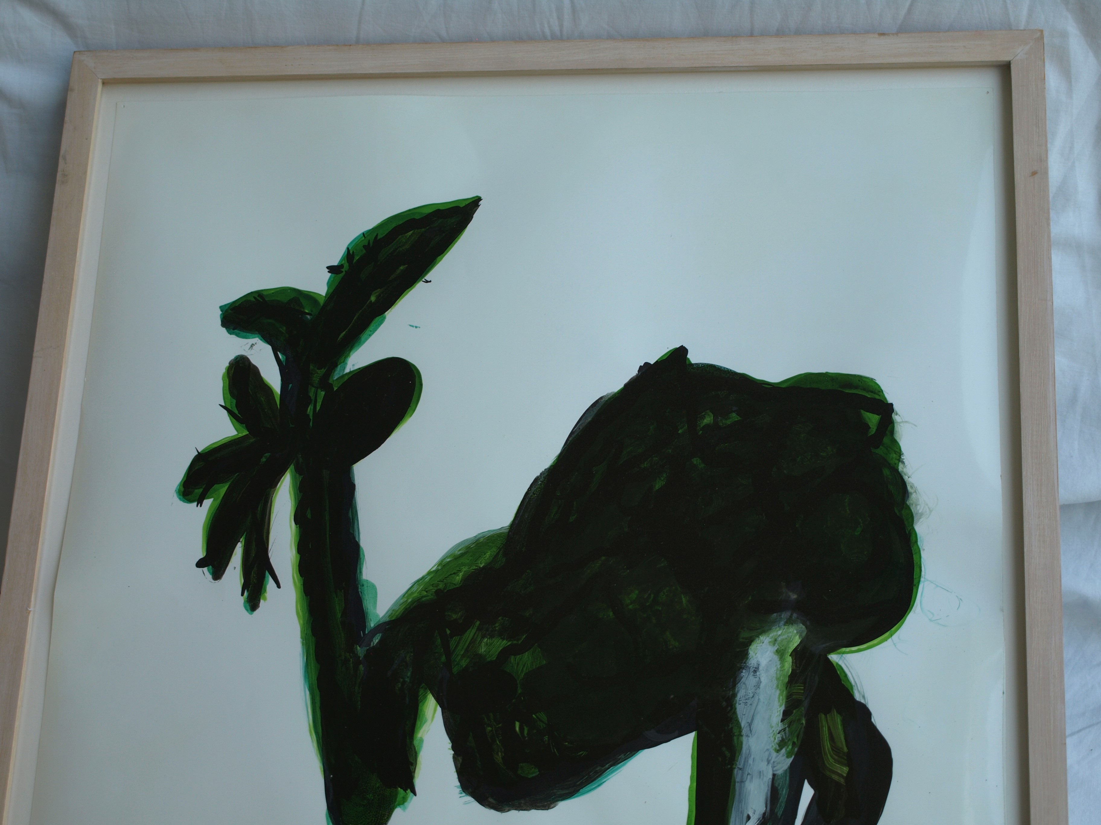 Kars Persoon - Glasverf op papier , Metamorphose II – gesigneerd & ingelijst – 1985  kopen? Bied vanaf 1!