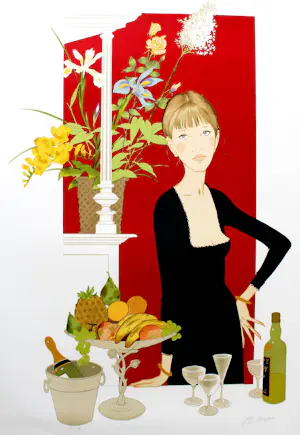Philippe Henri Noyer - „Femme Chez Maxim“ - Auflage von 325 - signiert - (100 x 66 cm) kaufen? Bieten Sie von 280!