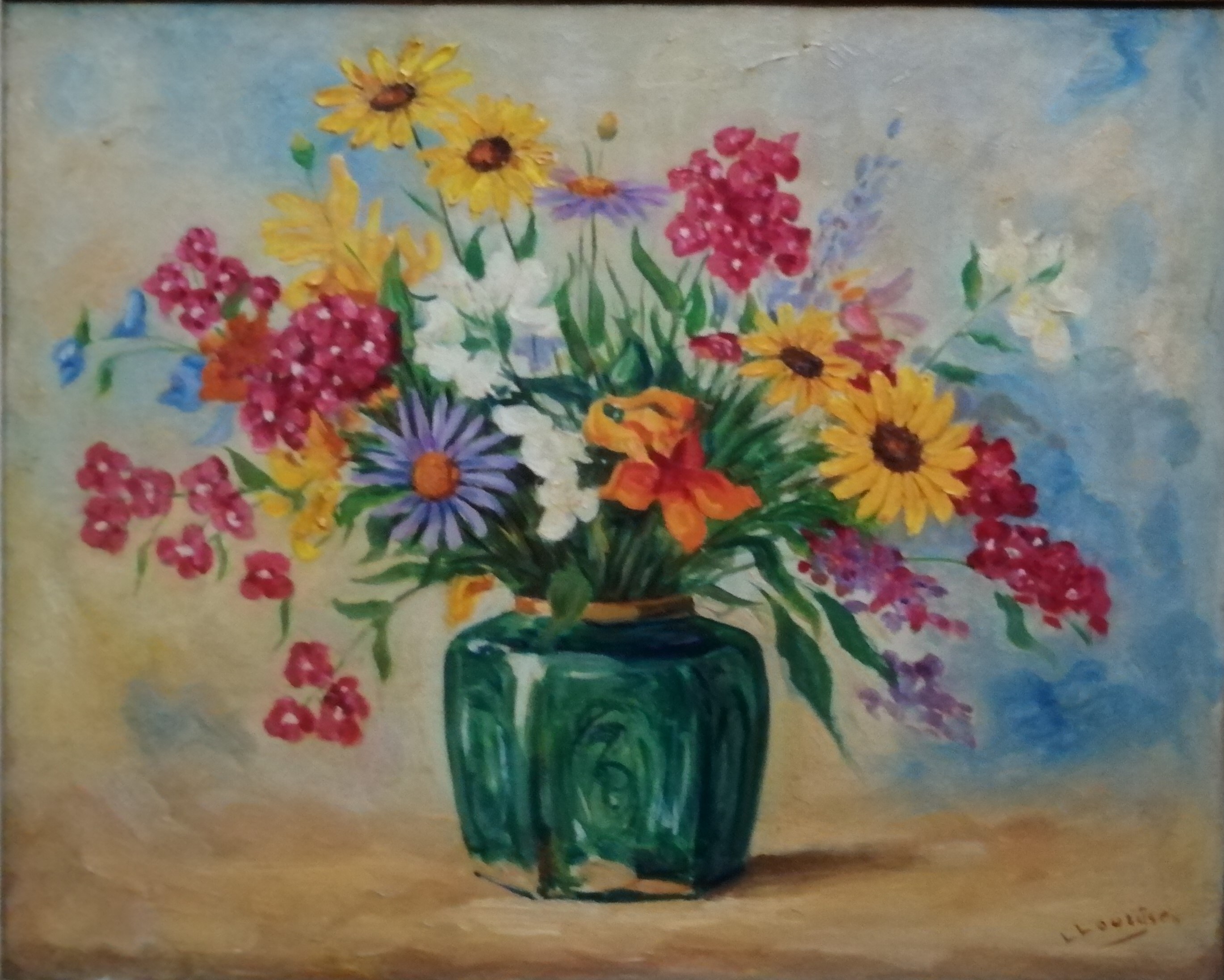 Lambert Lourijsen - Bloemen in gemberpot verkocht voor € 55!