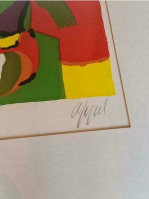 Karel Appel - Litho - gesigneerd - ingelijst - E/A kopen? Bied vanaf 450!