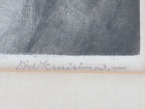 Dirk Kruizinga - Bomen bij gehucht - Ets kopen? Bied vanaf 1!