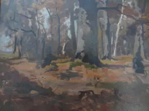 Jan van Vuuren - Boslandschap Nunspeet kopen? Bied vanaf 350!