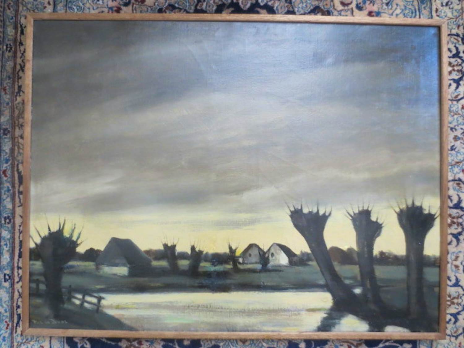 Pieter de Bodt - Landschap Boerderijen verkocht voor € 170!