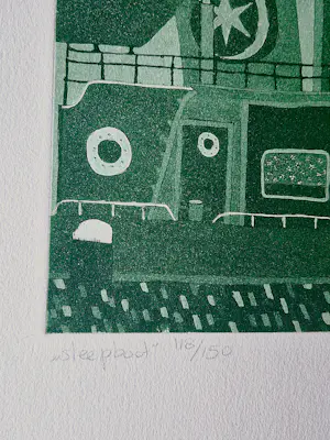 Laetitia de Haas - Gelimiteerde oplage (150) "Sleepboot" - kleuren ets - potlood gesigneerd kopen? Bied vanaf 35!