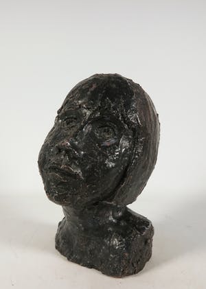 Niet of onleesbaar gesigneerd - Aardewerk, Portret kopen? Bied vanaf 1!