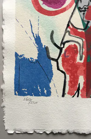 Corneille - abstracte zeefdruk - 1991 kopen? Bied vanaf 175!