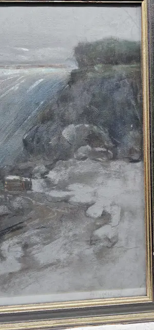 Herman Heijenbrock - waterval met boomstammen kopen? Bied vanaf 30!