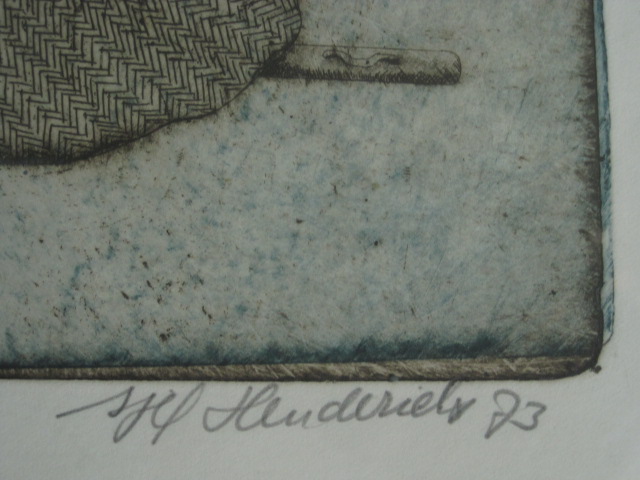 Sjef Henderickx - uitgesproken Kleur Ets "de Baviaan" gesigneerd en gedateerd  kopen? Bied vanaf 1!