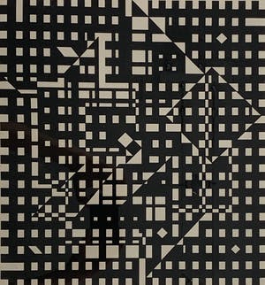 Victor Vasarely - gemengde techniek ets/zeefdruk - 'Aguia II' - 1965 (GROOT WERK) kopen? Bied vanaf 575!