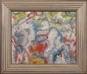 Pieter Haan - Acryl op doek en board, Lot van drie voorstellingen - Ingelijst kopen? Bied vanaf 1!