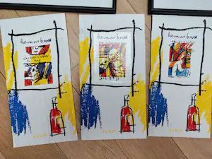 Herman Brood - Unieke set: WIJN kopen? Bied vanaf 325!