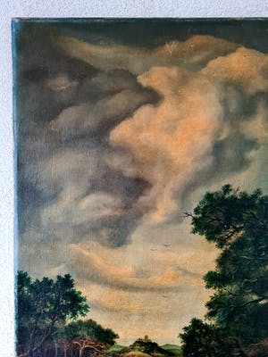 Wim van Aken - Landschap met mensen en watervallen kopen? Bied vanaf 50!