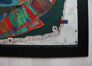 Friedensreich Hundertwasser - "Garten der glücklichen toten" Lithographie - (77 x 63 cm) kopen? Bied vanaf 120!