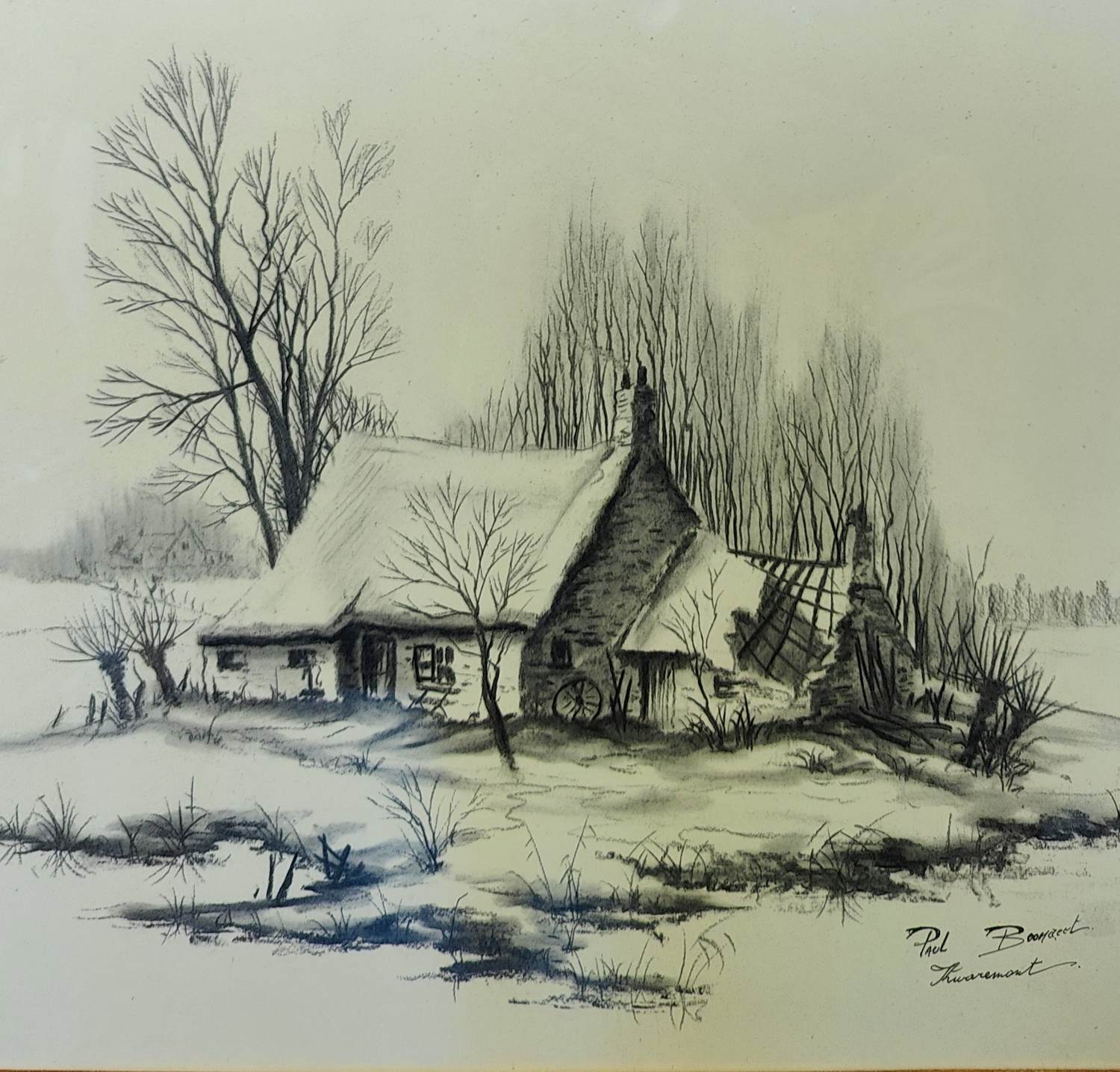 Paul Boonaert - Winters landschap kopen? Bied vanaf 25!