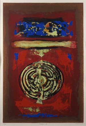 Hans Vanhorck - Zeefdruk, Labyrinth - Ingelijst (Groot) kopen? Bied vanaf 50!
