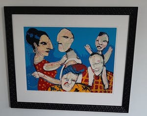Herman Brood - ‘Family Affair’. Oplage 87/150. Groot! 120 x 96 cm kopen? Bied vanaf 375!