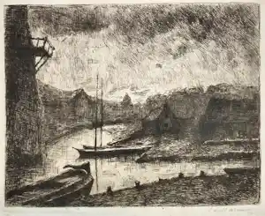 Eduard Karsen - Molen aan water vendu pour 40€ !