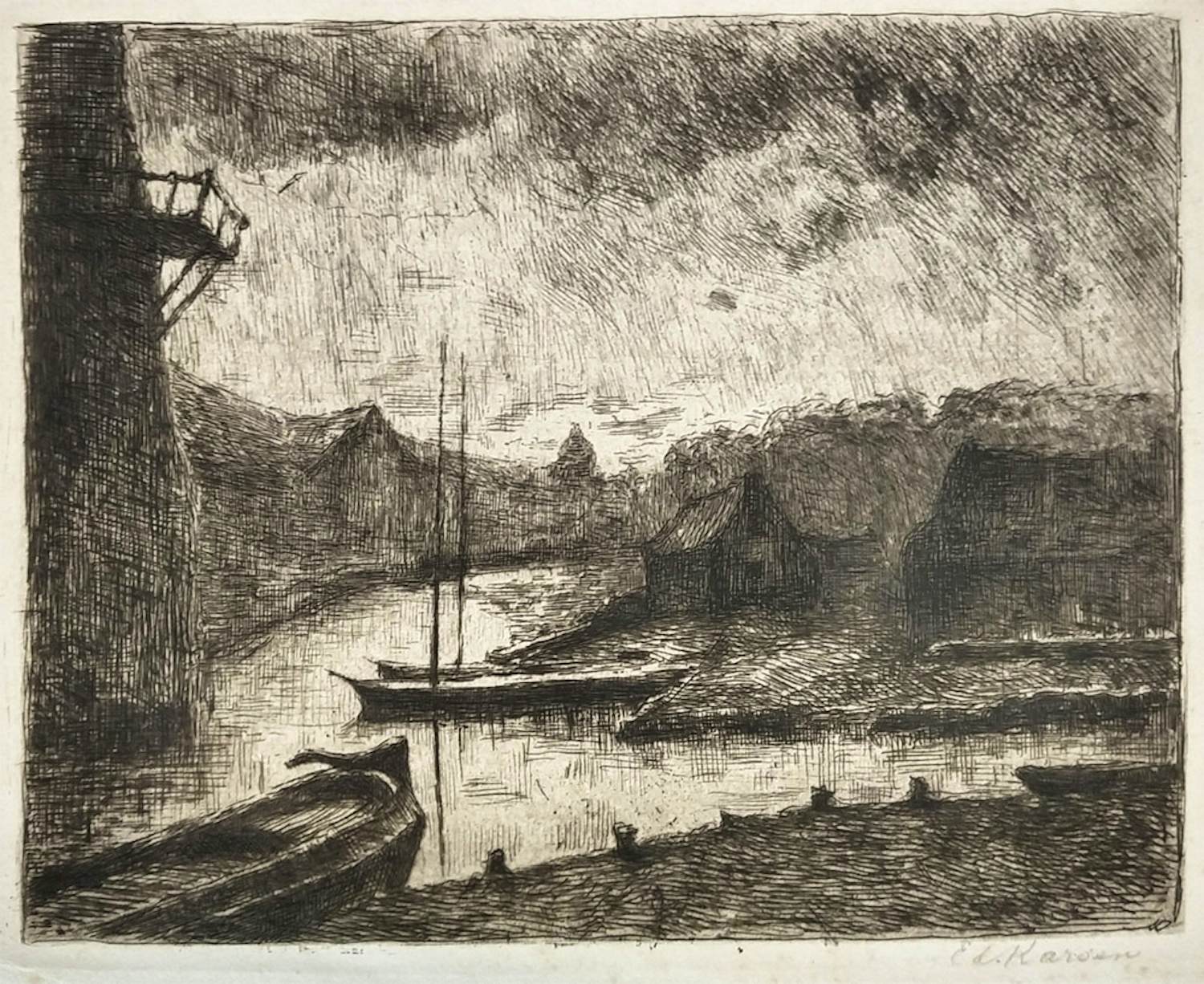 Eduard Karsen - Molen aan water kopen? Bied vanaf 40!