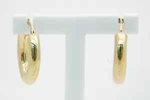 55 - Mooie paar holle 18 karaat geel gouden oorsieraden kopen? Bied vanaf 215!