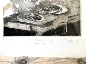 Jürgen Görg - Mr. Goldenberg und Schmuyle, M. Mussorgsky 8 - Ets, Massief Ingelijst kopen? Bied vanaf 60!