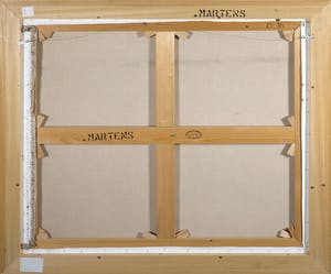 Jan Martens - Acryl- en waterverf op doek, Zonder titel - Ingelijst (Groot) kopen? Bied vanaf 1!