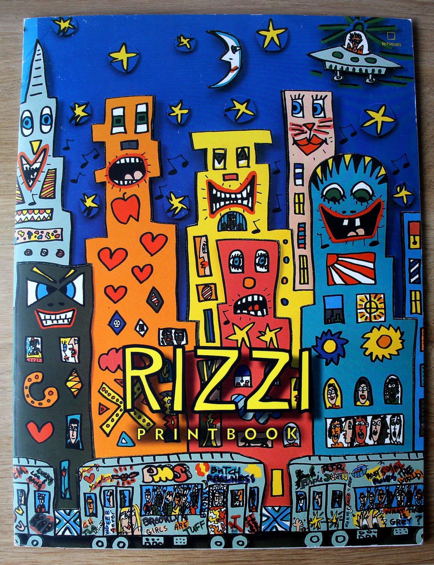 James Rizzi - printbook: met zes prints en een zeefdruk op de voorzijde kopen? Bied vanaf 50!