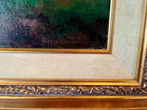 Willem van Nieuwenhoven - Weidelandschap mrt drinkende koeien kopen? Bied vanaf 200!