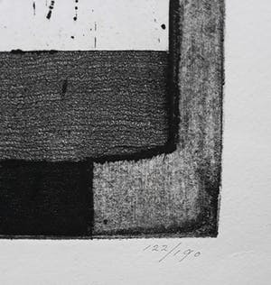 Ko Oosterkerk - Geometrisch abstract, ets kopen? Bied vanaf 50!