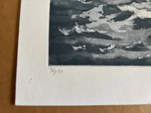 Giorgio Ferrari - Onstuimige zee bij rotsen kopen? Bied vanaf 25!