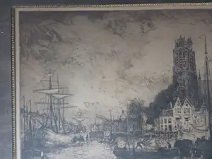 Martin van Waning - Gezicht op Dordrecht. kopen? Bied vanaf 39!