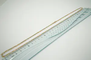 49 - Lang (60cm) en zo goed als nieuw 14 krt tri-color gouden collier kopen? Bied vanaf 370!