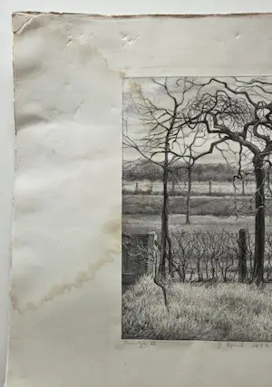 Aart van Dobbenburgh - Tuintje. 1932. kopen? Bied vanaf 20!