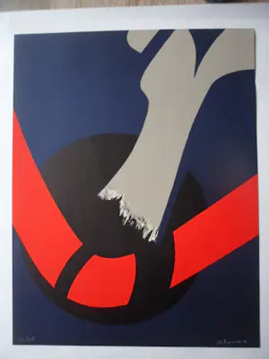 James Pichette - Lithographie Abstraction signée ( Ondertekende abstractie) kopen? Bied vanaf 40!