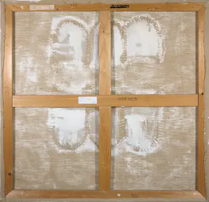 Paul Bakker - Gemengde techniek op doek, Groene vorm (Groot) kopen? Bied vanaf 1!