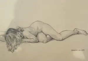 Gerard Bergman - liggend naakt kopen? Bied vanaf 50!