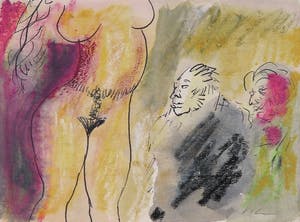 Luis Filcer - Gemengde techniek op papier, Vrouw VIII kopen? Bied vanaf 50!