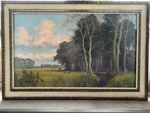 Willem Jacobus Alberts - Boslandschap met koeien kaufen? Bieten Sie von 300!