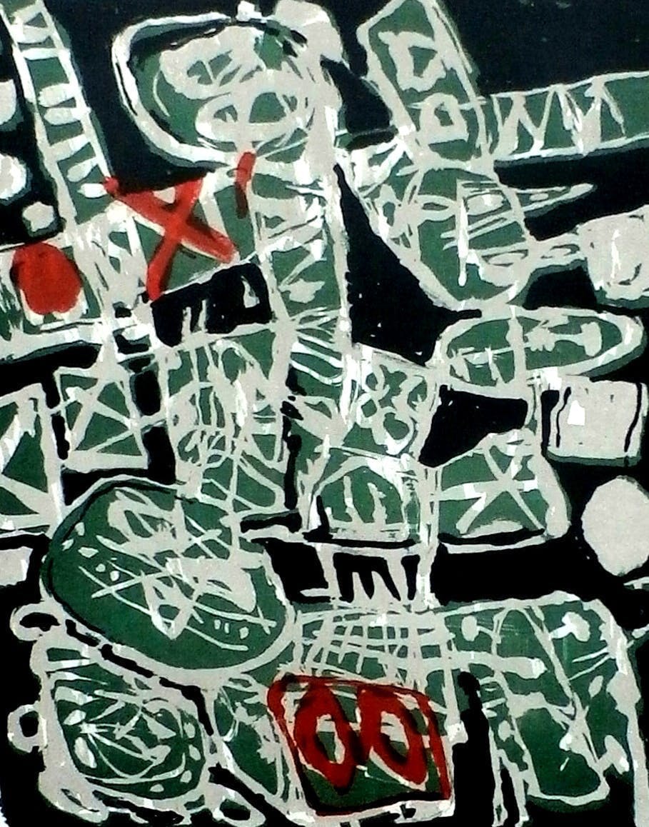 Corneille - Ingelijste litho: Forum - 1963 kopen? Bied vanaf 575!