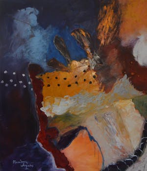 Alexander Vogels - Bacon's room - olieverf - GROOT kopen? Bied vanaf 675!