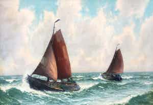 Henk Dekker - C3315 - Botters op het IJsselmeer verkocht voor € 300!