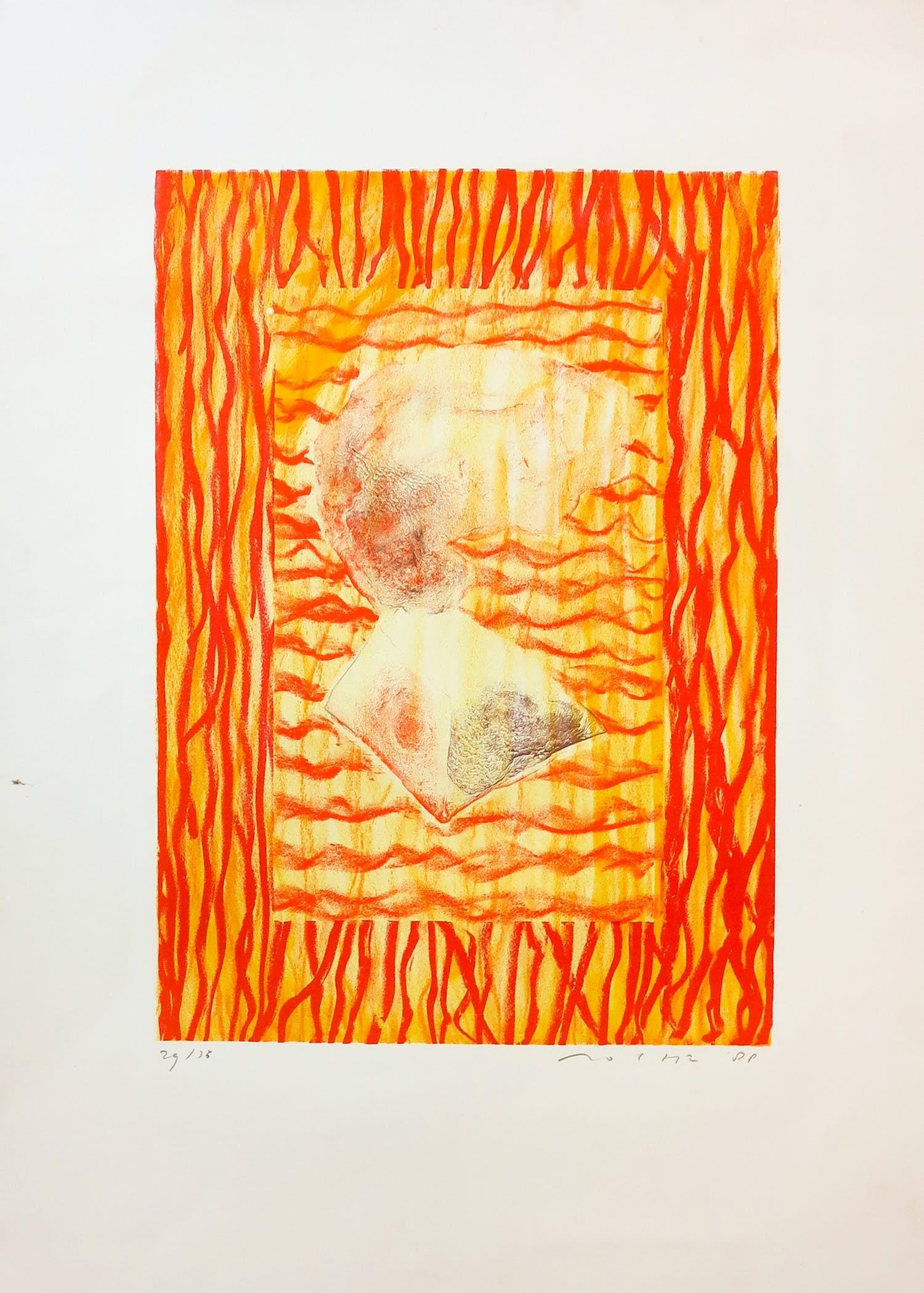 Niet of onleesbaar gesigneerd - Litho, Zonder titel kopen? Bied vanaf 1!