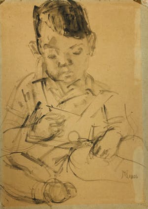 Ro Mogendorff - zonder titel (lezend kind) kopen? Bied vanaf 45!