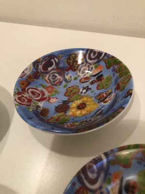 Plateelfabriek Schoonhoven N.V. - Vintage tulpenvaas en vier kleine schaaltjes kopen? Bied vanaf 15!