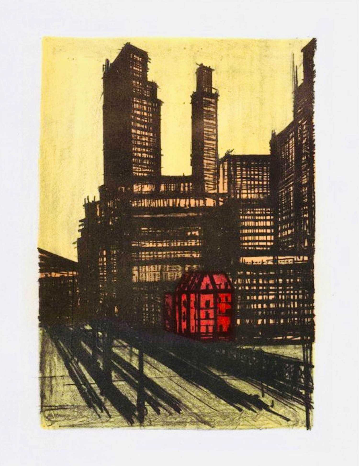Bernard Buffet - New York II, 1965. Lithografie. kopen? Bied vanaf 25!