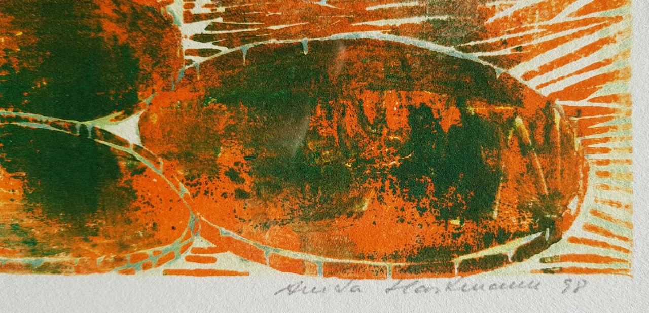 Niet of onleesbaar gesigneerd - houtsnede, 1998, incl lijst, ophangklaar kopen? Bied vanaf 1!