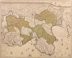 Pieter Mortier - Gravure, Kaart 'Noort Holland' - Ingelijst kopen? Bied vanaf 1!