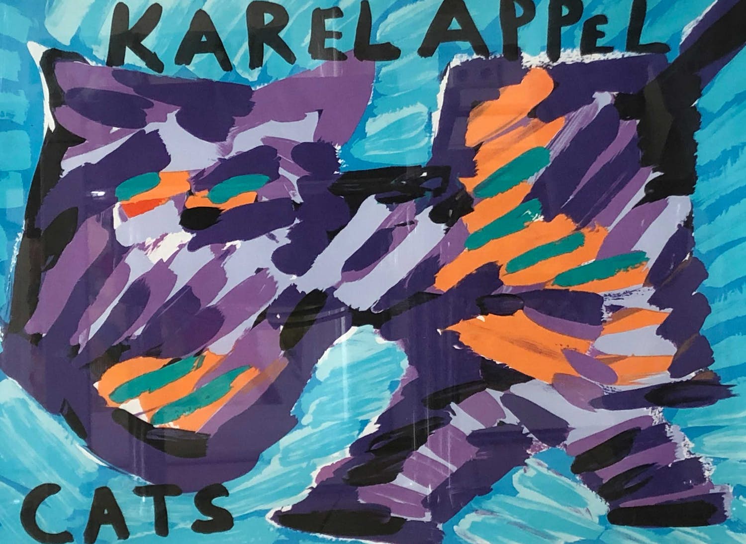 Karel Appel - Cats in lijst kopen? Bied vanaf 75!