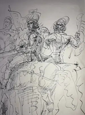 Willem van Konijnenburg - Meerdere ruiters te paard kopen? Bied vanaf 230!