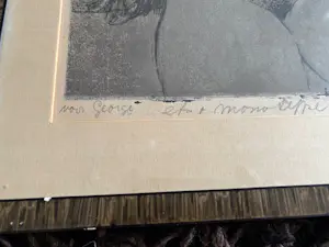 Els Korver - ets monotype eigen druk van zittend naakt kopen? Bied vanaf 45!